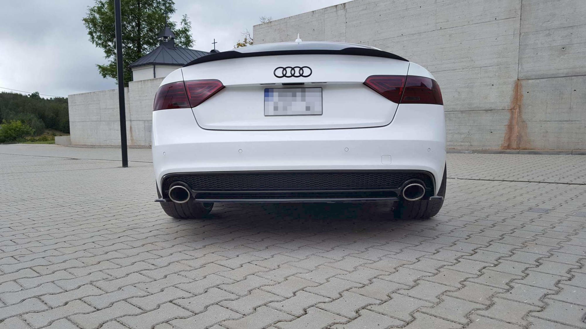 Central Rear Splitter Audi A5 S-line 8T FL Coupe / Sportback (2011-2016) - 3