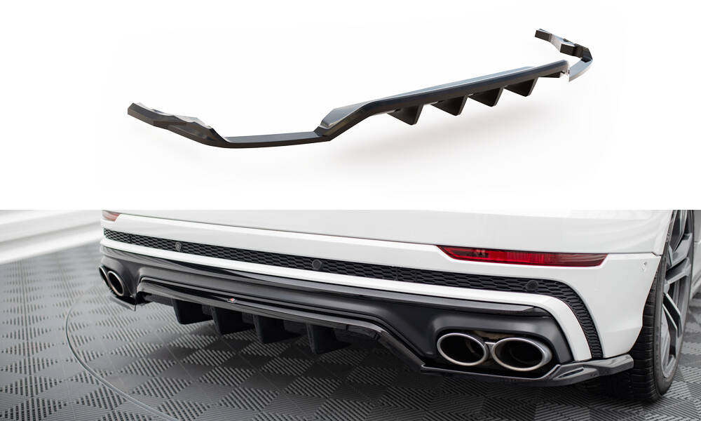 Central Rear Splitter (Vertical Bars) V.2 Audi SQ8 Mk1