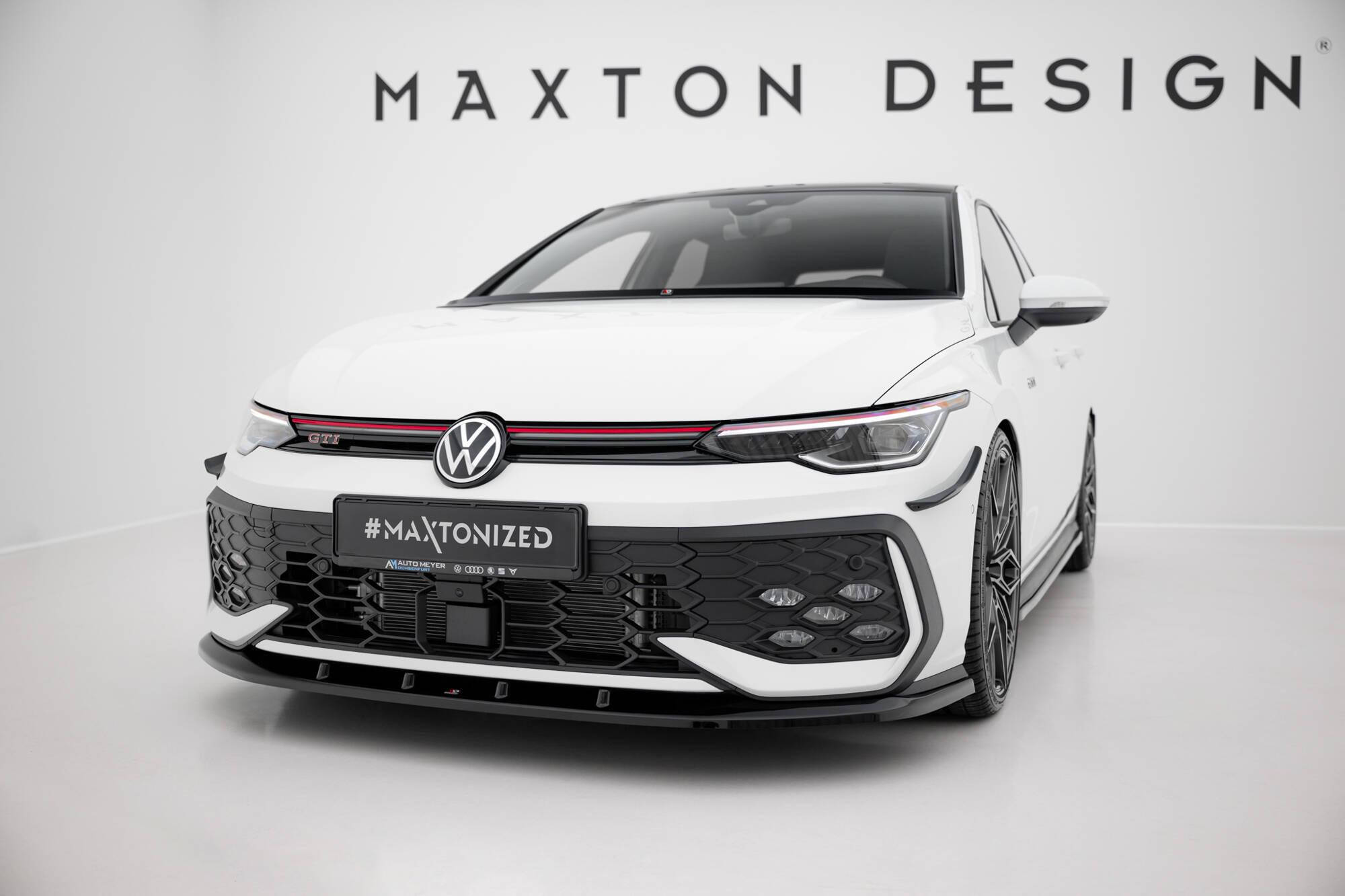 FRONT SPLITTER V.5 SUITABLE FOR VOLKSWAGEN GOLF GTI / GTE / R-LINE MK8 FACELIFT – MAXTON DESIGN - 5