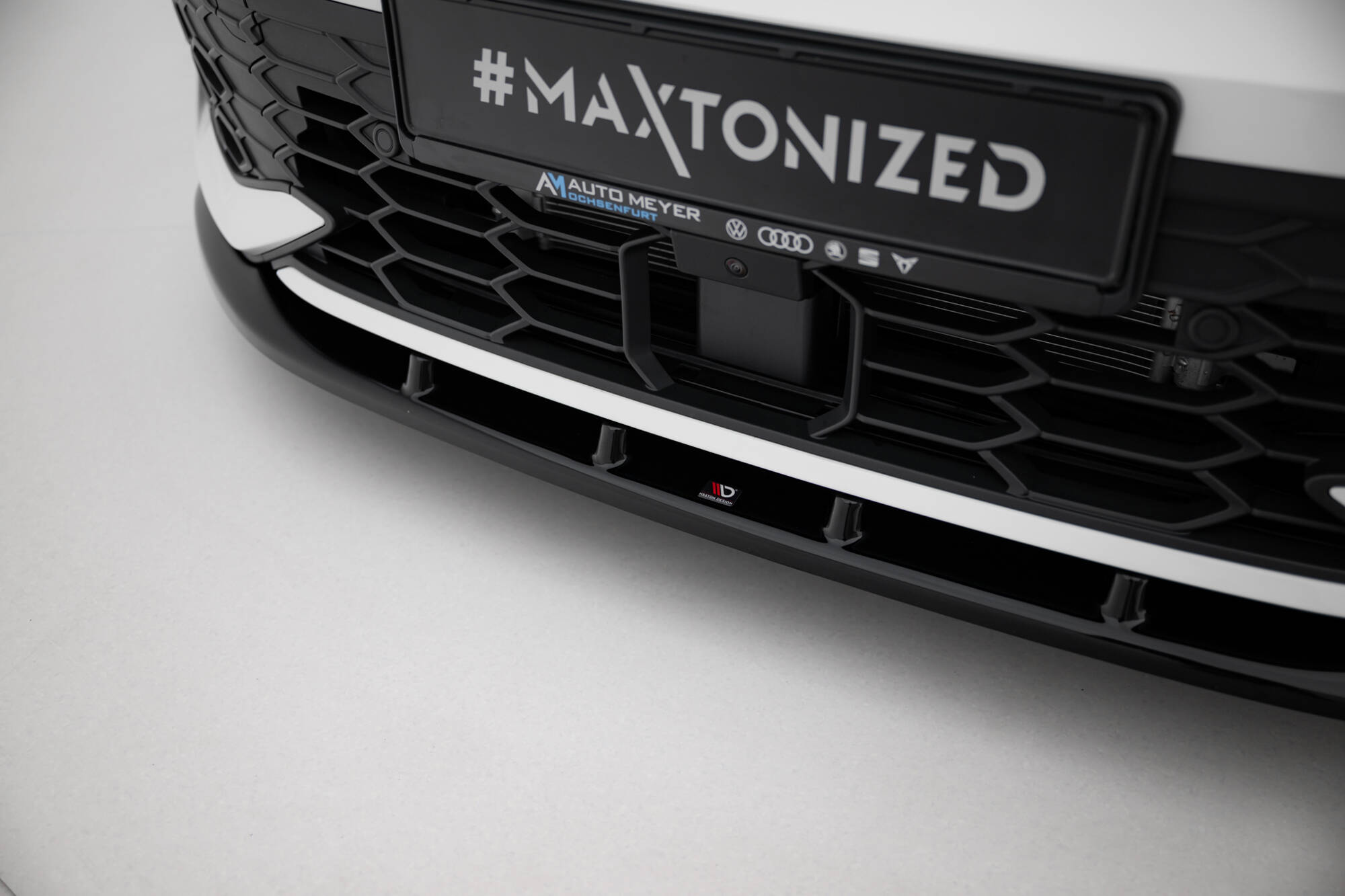 FRONT SPLITTER V.5 SUITABLE FOR VOLKSWAGEN GOLF GTI / GTE / R-LINE MK8 FACELIFT – MAXTON DESIGN - 4