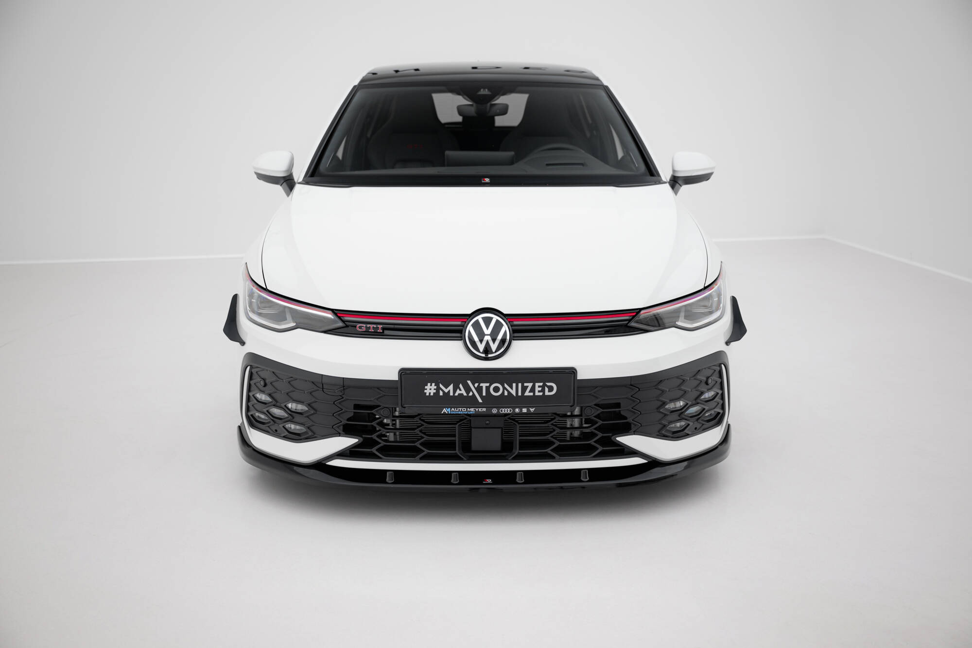 FRONT SPLITTER V.5 SUITABLE FOR VOLKSWAGEN GOLF GTI / GTE / R-LINE MK8 FACELIFT – MAXTON DESIGN