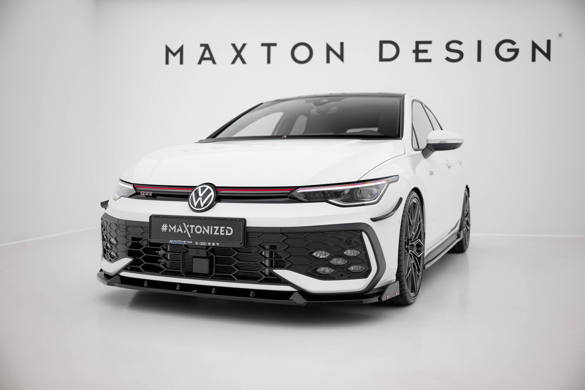 FRONT SPLITTER V.2 + FLAPS SUITABLE FOR VOLKSWAGEN GOLF GTI / GTE / R-LINE MK8 FACELIFT – MAXTON DESIGN - 4