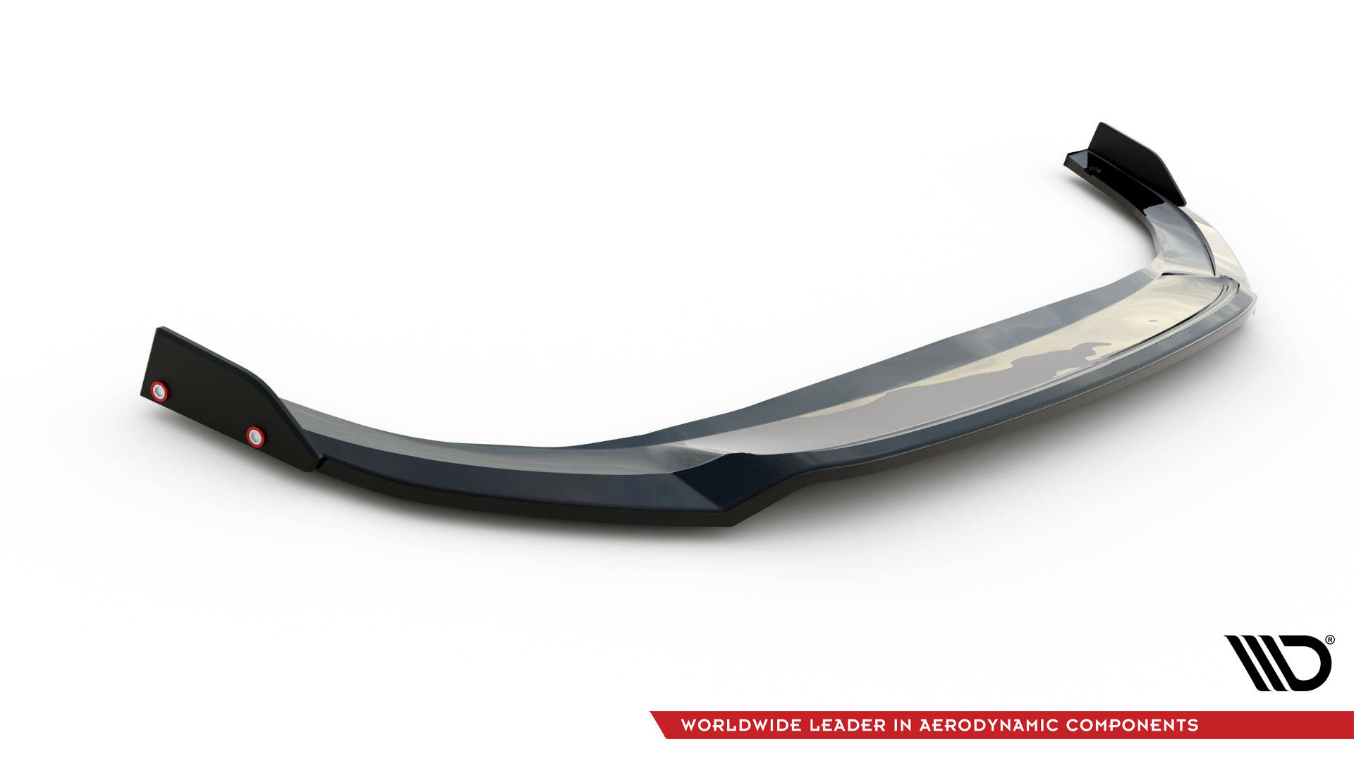 FRONT SPLITTER V.3 + FLAPS SUITABLE FOR VOLKSWAGEN GOLF GTI / GTE / R-LINE MK8 FACELIFT – MAXTON DESIGN - 2