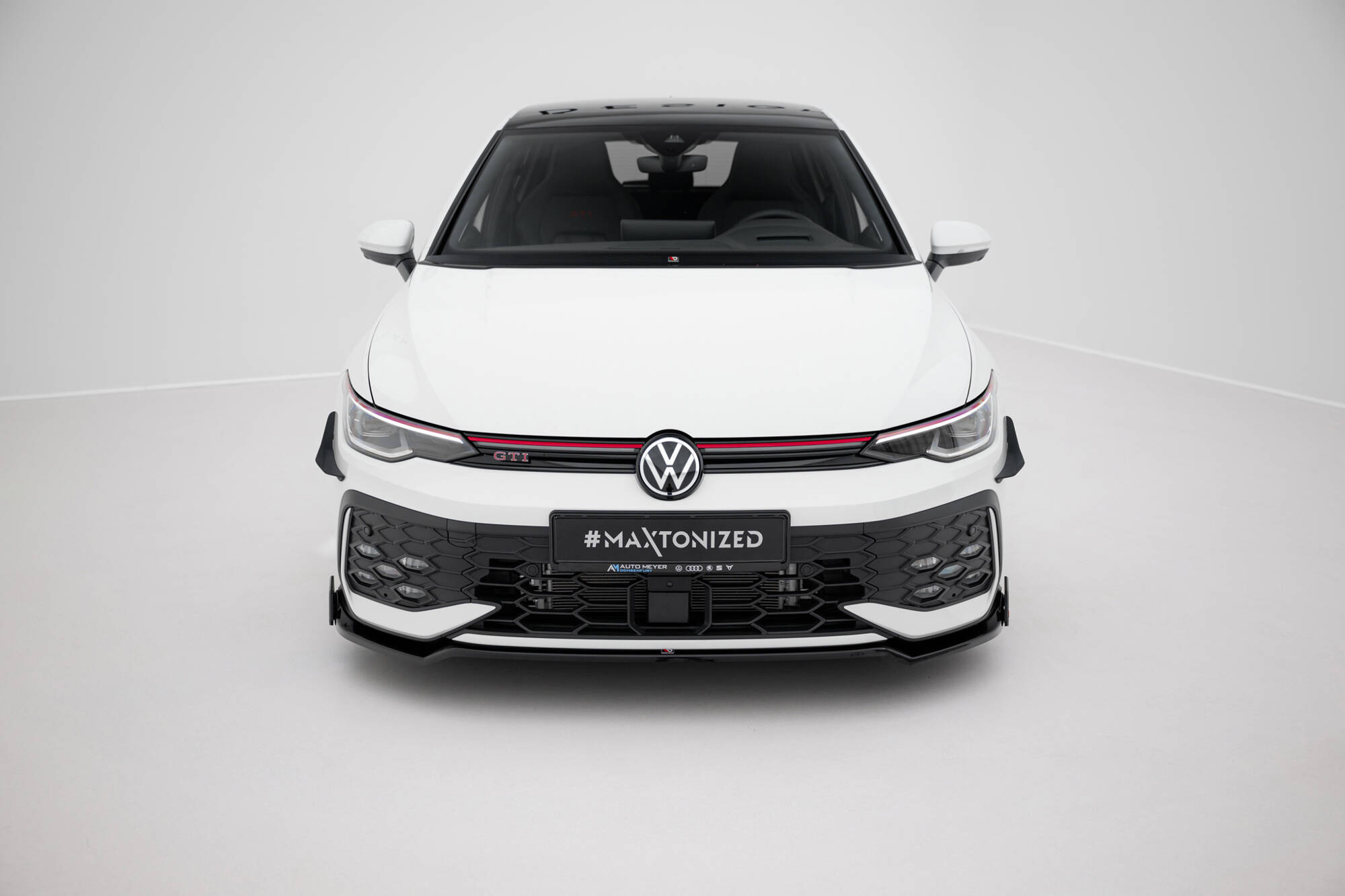 FRONT SPLITTER V.3 + FLAPS SUITABLE FOR VOLKSWAGEN GOLF GTI / GTE / R-LINE MK8 FACELIFT – MAXTON DESIGN - 3
