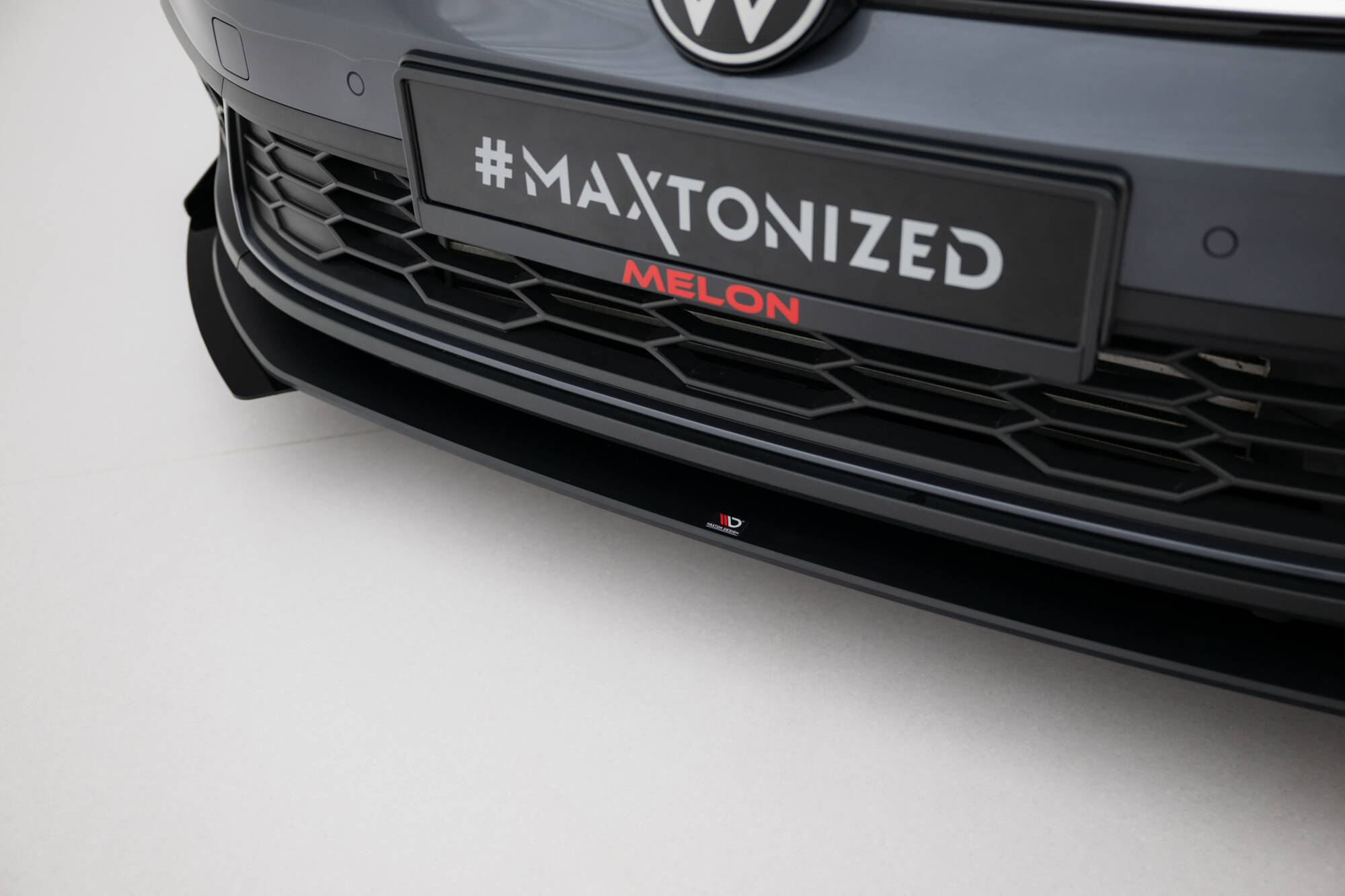 STREET PRO FRONT SPLITTER + FLAPS SUITABLE FOR VOLKSWAGEN POLO GTI MK6 FACELIFT – MAXTON DESIGN - 2