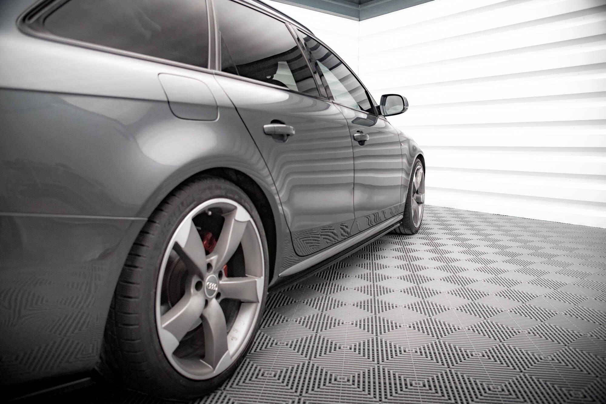 Side Skirts Diffusers V.2 Audi A4 / A4 S-Line / S4 B8 - 2