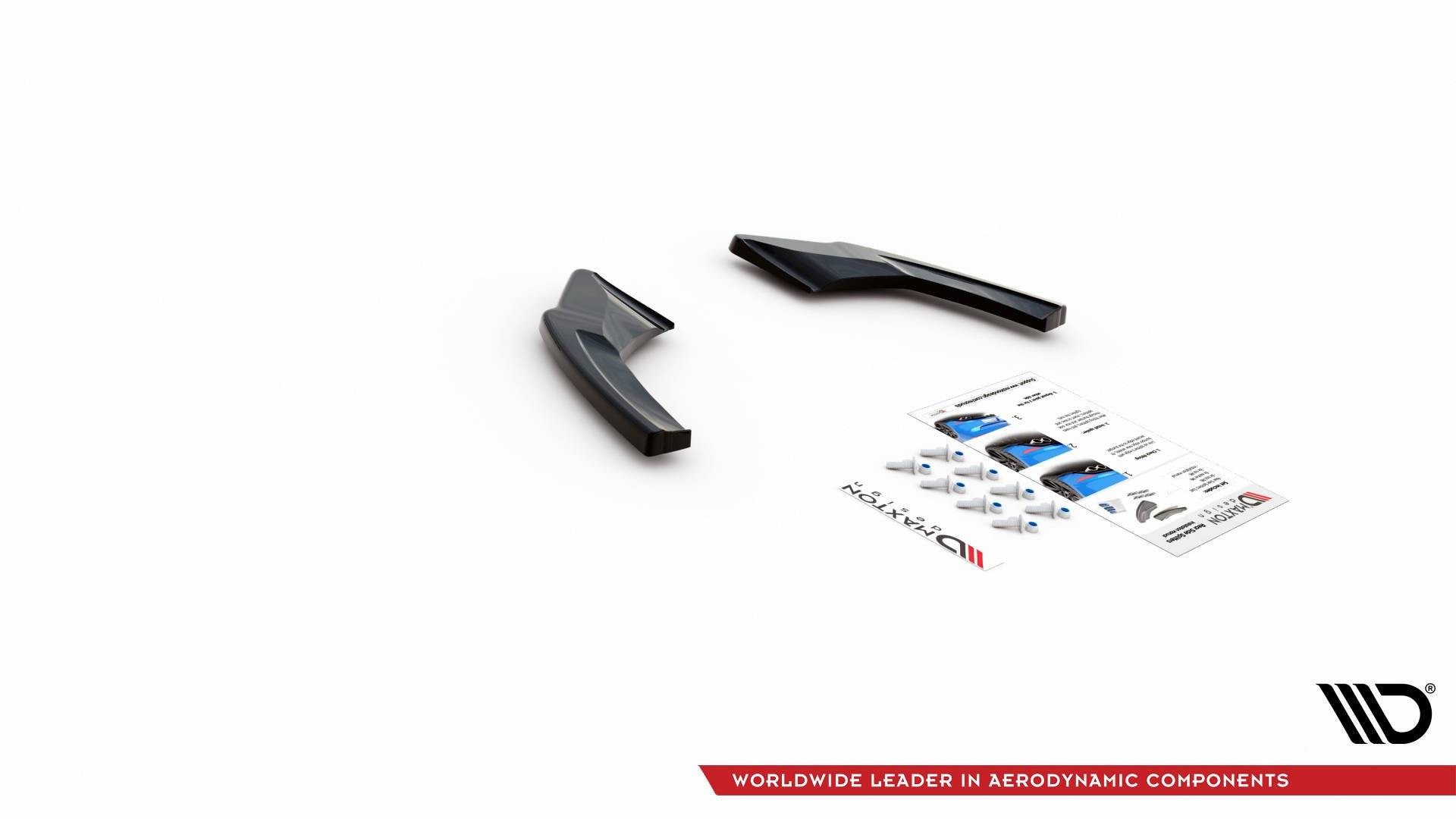 Rear Side Splitters V2 VW Golf 8 GTI Clubsport (2020-) - 6