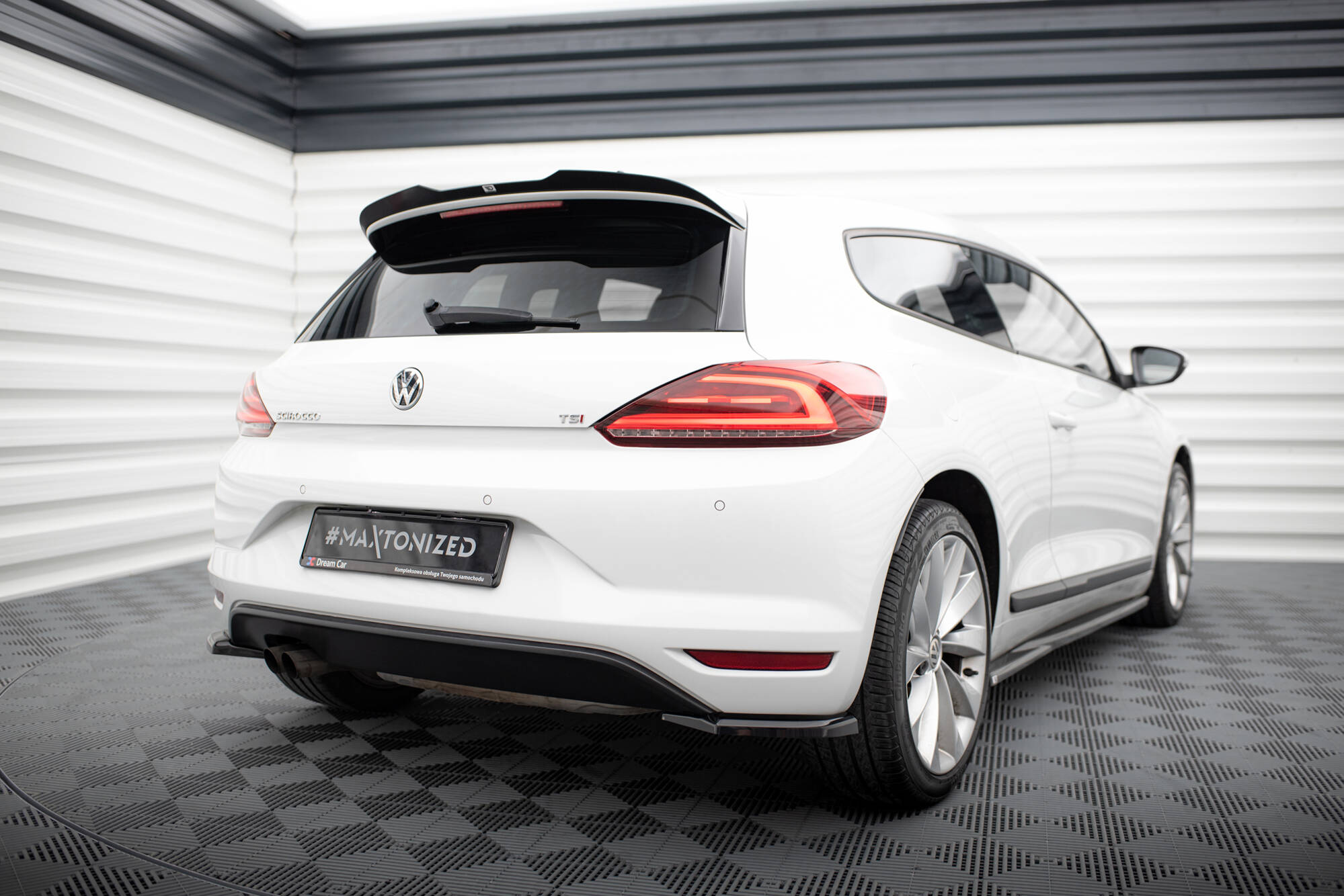 Rear Side Splitters V.1 Volkswagen Scirocco Mk3 Facelift - 2