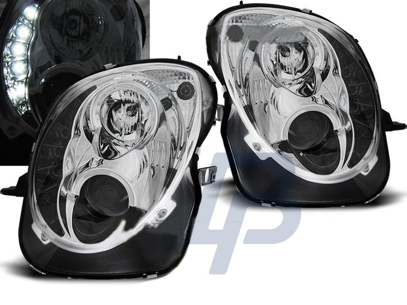 HEADLIGHTS ALFA ROMEO MITO 2008- TRU DRL CHROME - 3