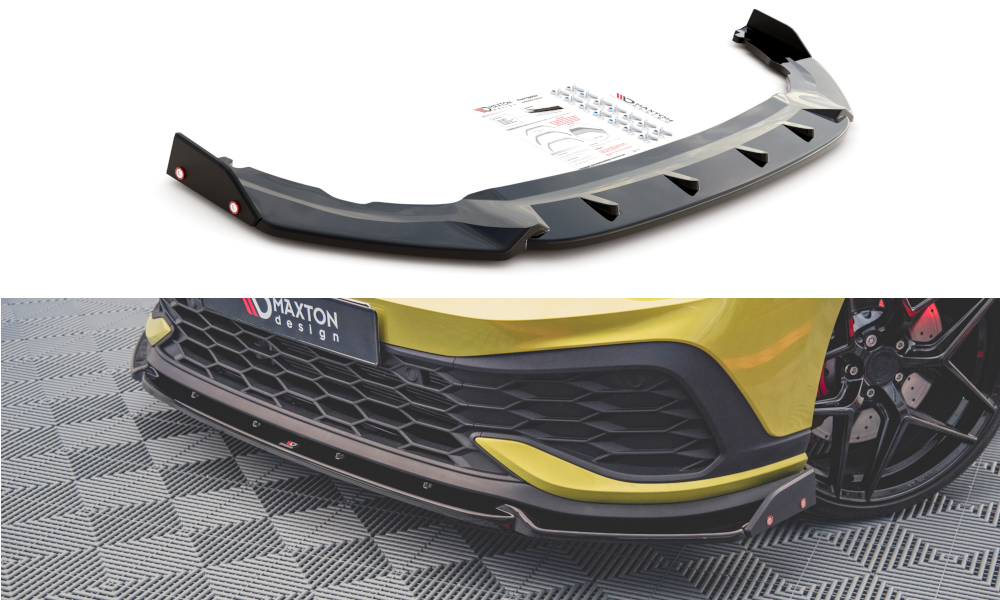 Front Splitter V.1 + Flaps VW Golf 8 GTI Clubsport