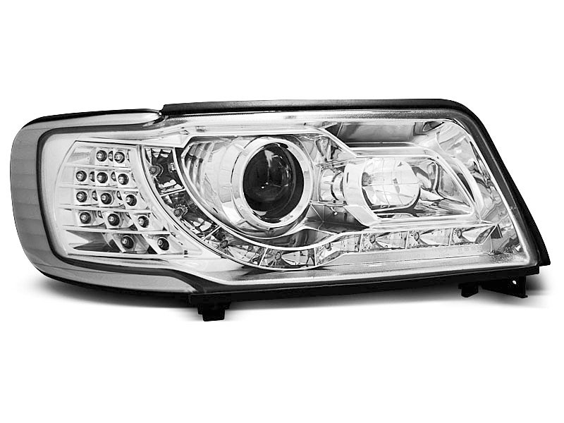 HEADLIGHTS AUDI 100 C4 12.90-06.94 DAYLIGHT CHROME