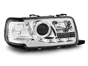 HEADLIGHTS AUDI 80 B4 09.91-04.96 DAYLIGHT CHROME