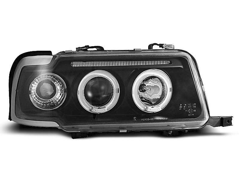 HEADLIGHTS AUDI 80 B4 09.91-04.96 ANGEL EYES BLACK
