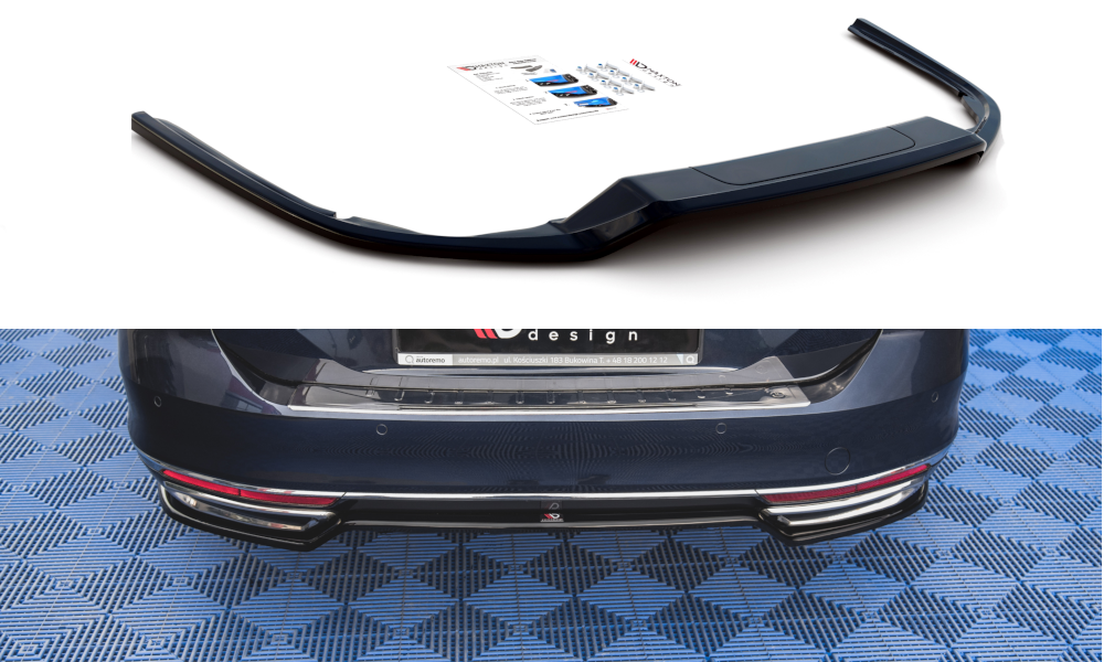 Central Rear Splitter VW Passat B8 (2014-2019)