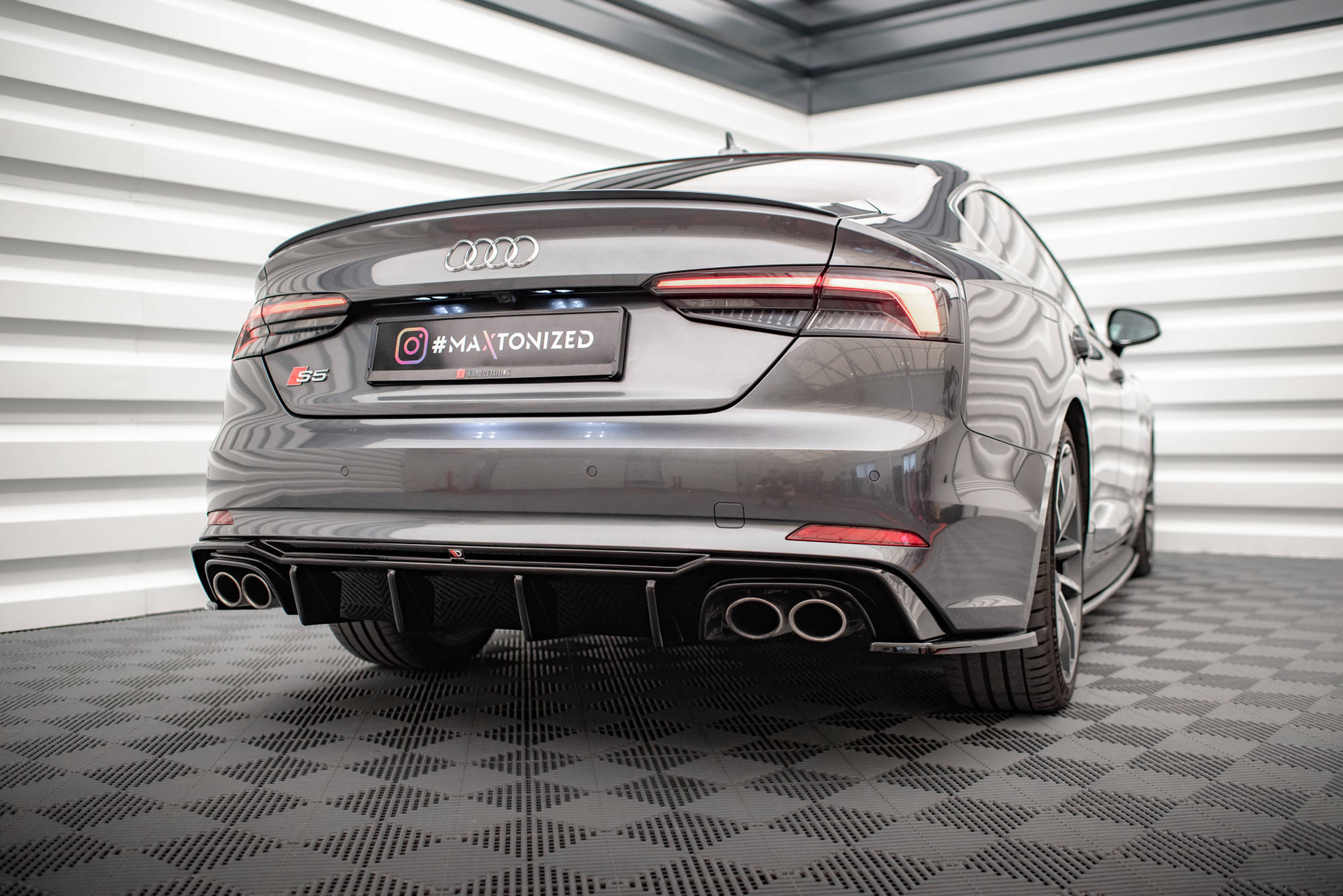 Rear Side Splitters Audi S5 Coupe / Sportback F5 - 2
