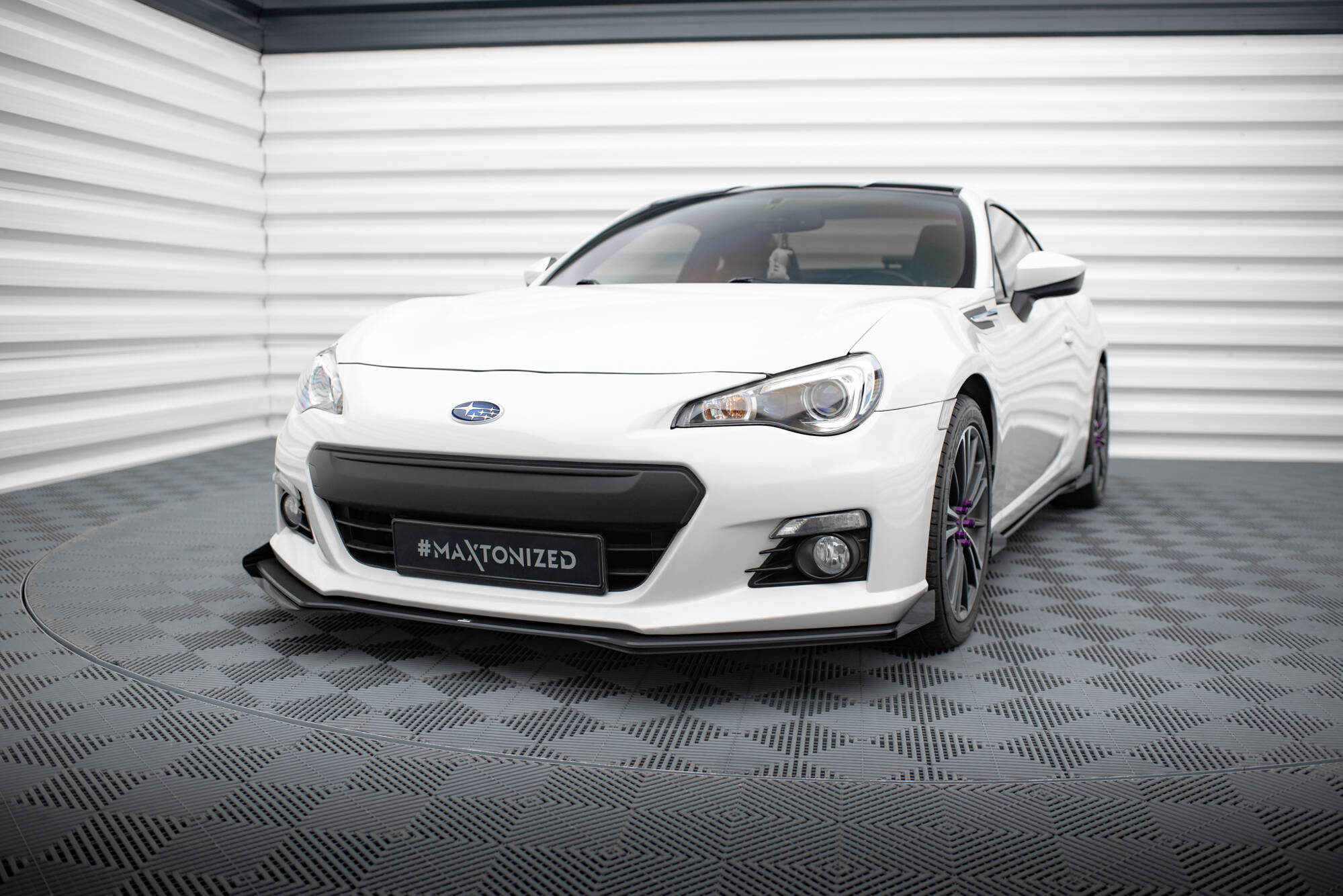 STREET PRO FRONT SPLITTER V.1 + FLAPS SUITABLE FOR SUBARU BRZ MK1 – MAXTON DESIGN - 4