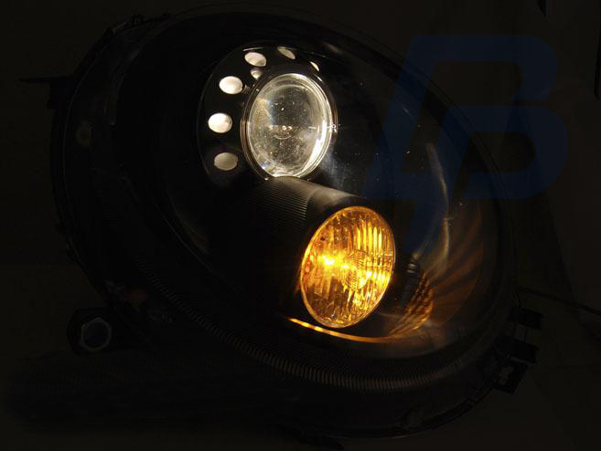 HEADLIGHTS BMW MINI (COOPER) 06-14 BLACK - 2