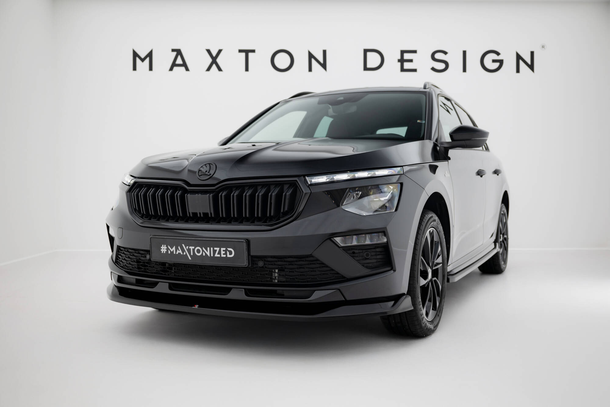 FRONT SPLITTER V.1 SUITABLE FOR SKODA KAMIQ MONTE CARLO MK1 FACELIFT – MAXTON DESIGN - 3