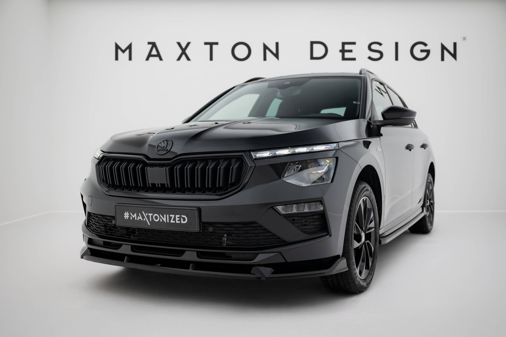 FRONT SPLITTER V.2 SUITABLE FOR SKODA KAMIQ MONTE CARLO MK1 FACELIFT – MAXTON DESIGN - 3