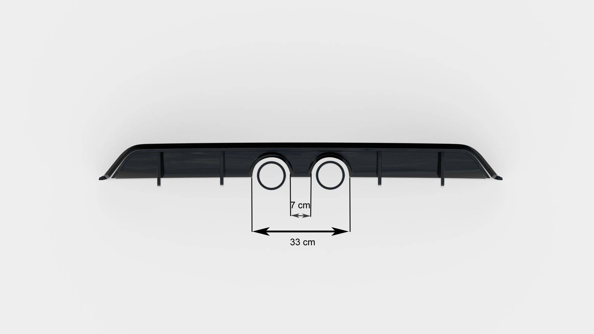 Rear Valance V.2 Volkswagen Scirocco Mk3 (R32 Exhaust) - 7