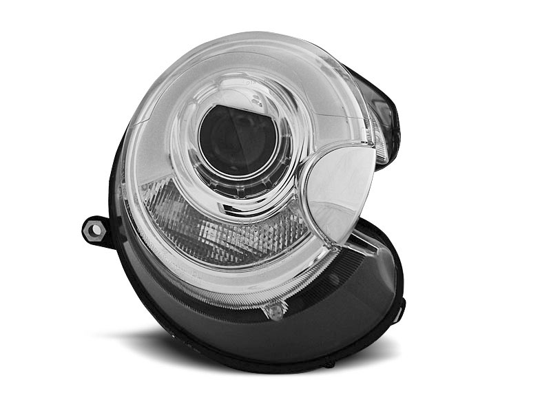 HEADLIGHTS BMW MINI (COOPER) 06-14 TUBE LIGHT CHROME