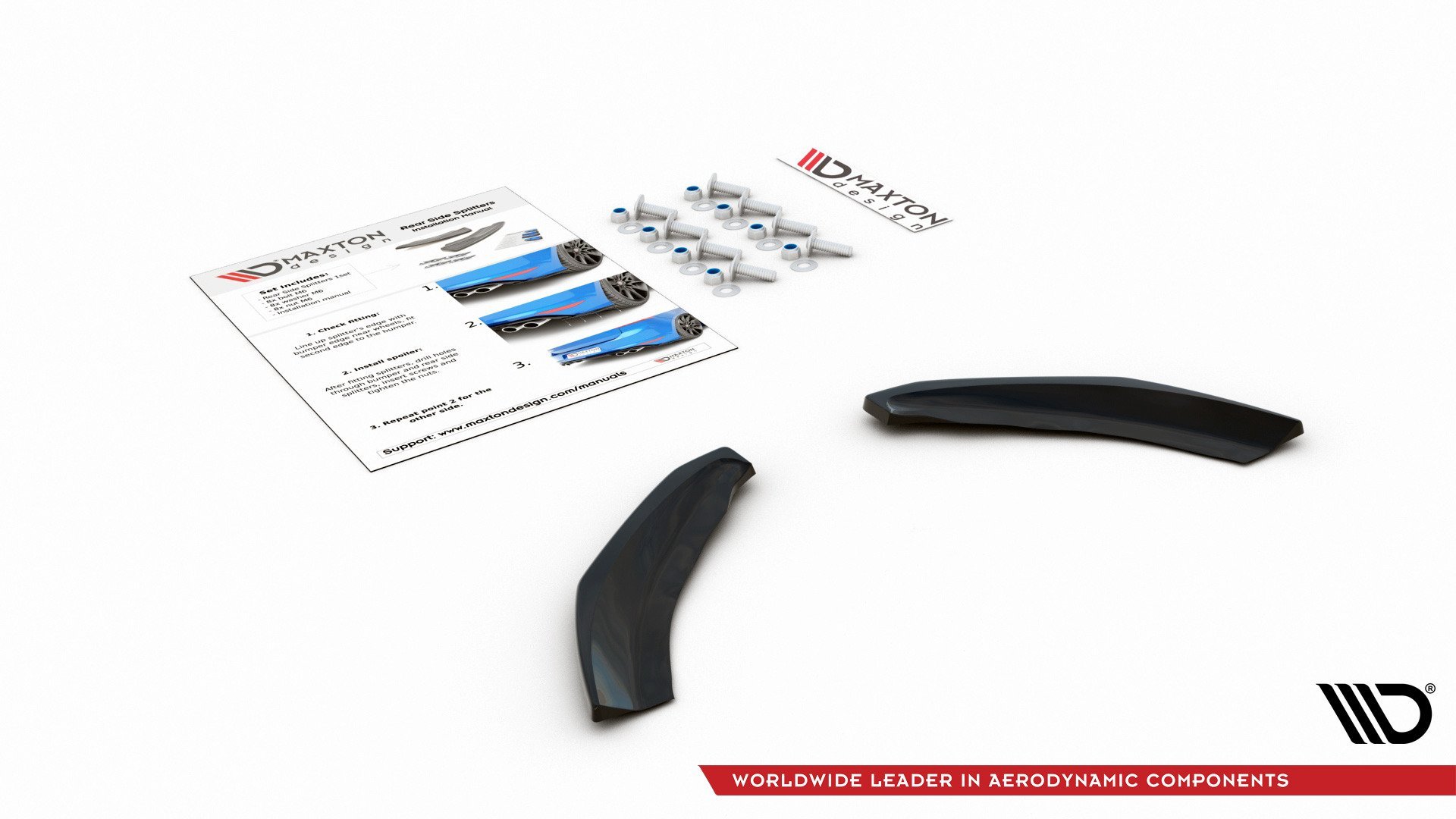 Rear Side Splitters Volkswagen Polo GTI Mk6 - 11
