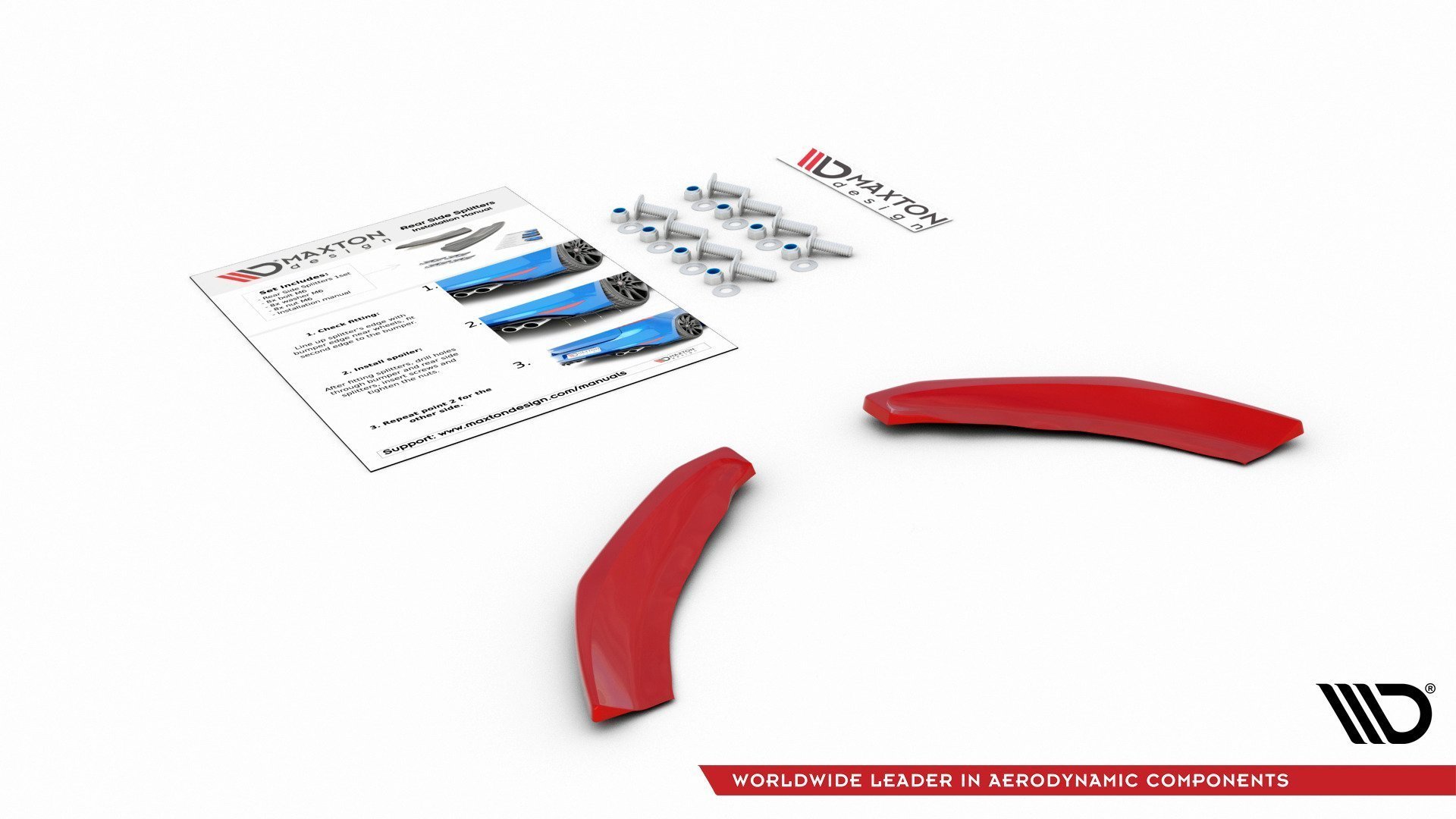 Rear Side Splitters Volkswagen Polo GTI Mk6 - 7