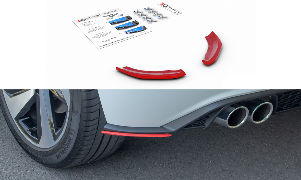 Rear Side Splitters Volkswagen Polo GTI Mk6 - 5