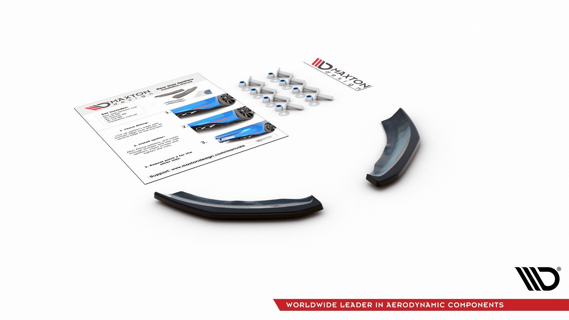 Rear Side Splitters Volkswagen Polo GTI Mk6 - 12