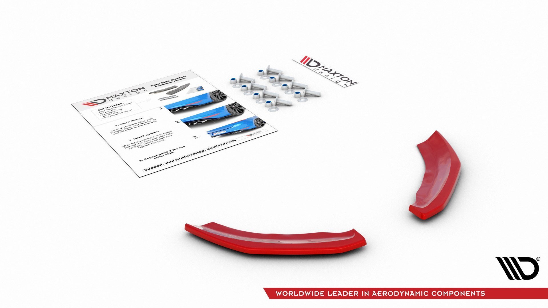 Rear Side Splitters Volkswagen Polo GTI Mk6 - 6