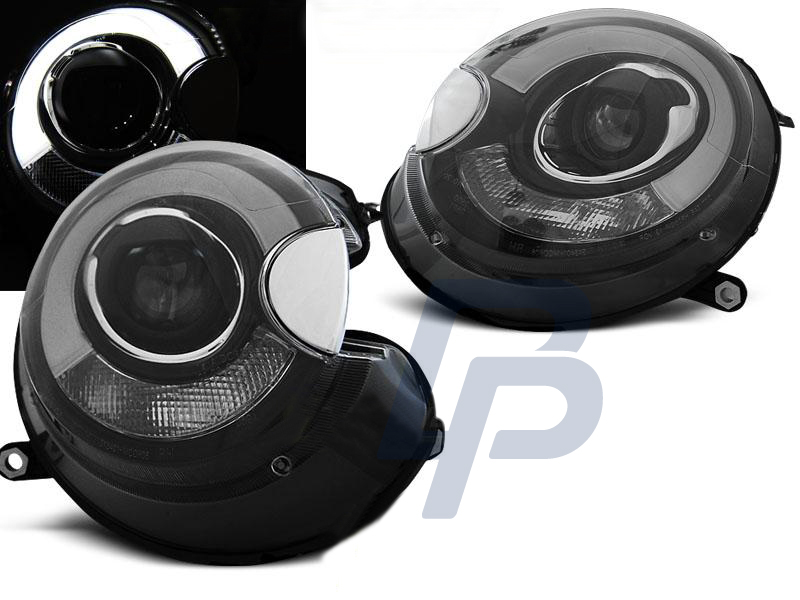 HEADLIGHTS BMW MINI (COOPER) 06-14 TUBE LIGHT BLACK - 3