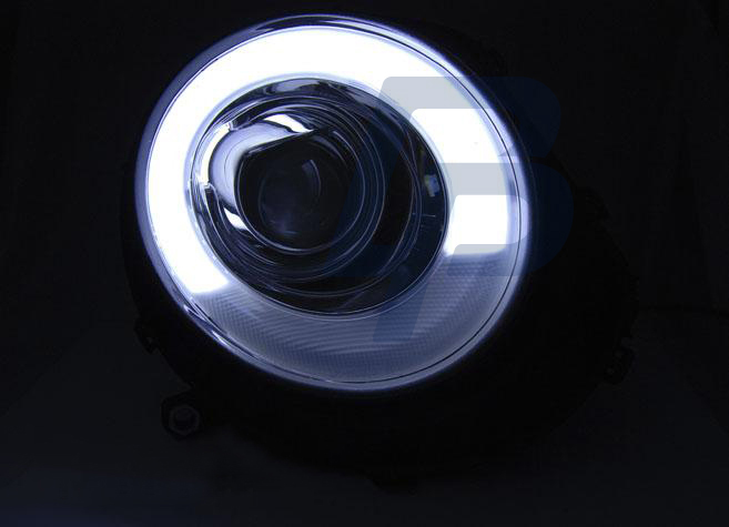 STRÅLKASTARE BMW MINI (COOPER) 06-14 TUBE LIGHT KROMADE - 3