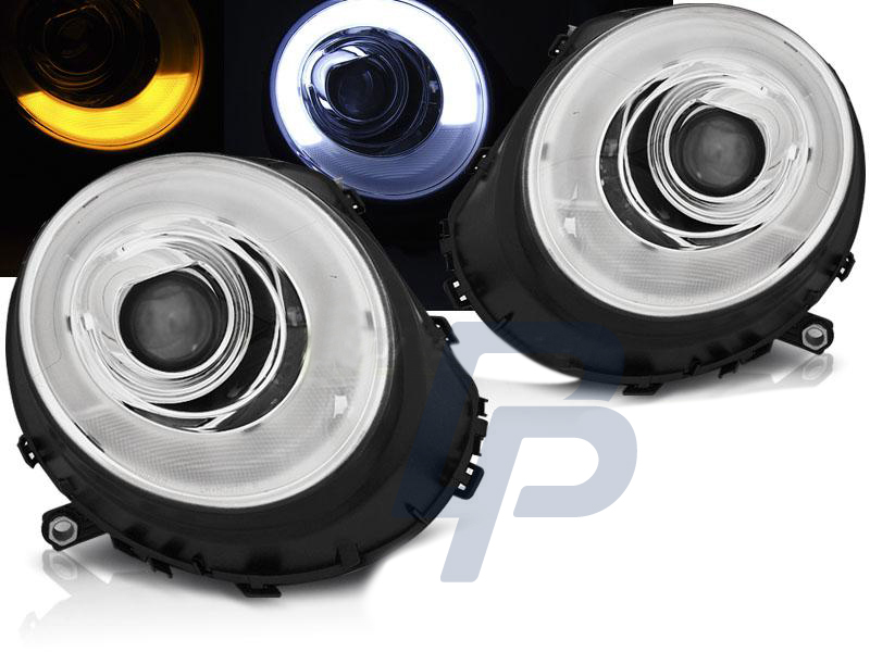 STRÅLKASTARE BMW MINI (COOPER) 06-14 TUBE LIGHT KROMADE - 6