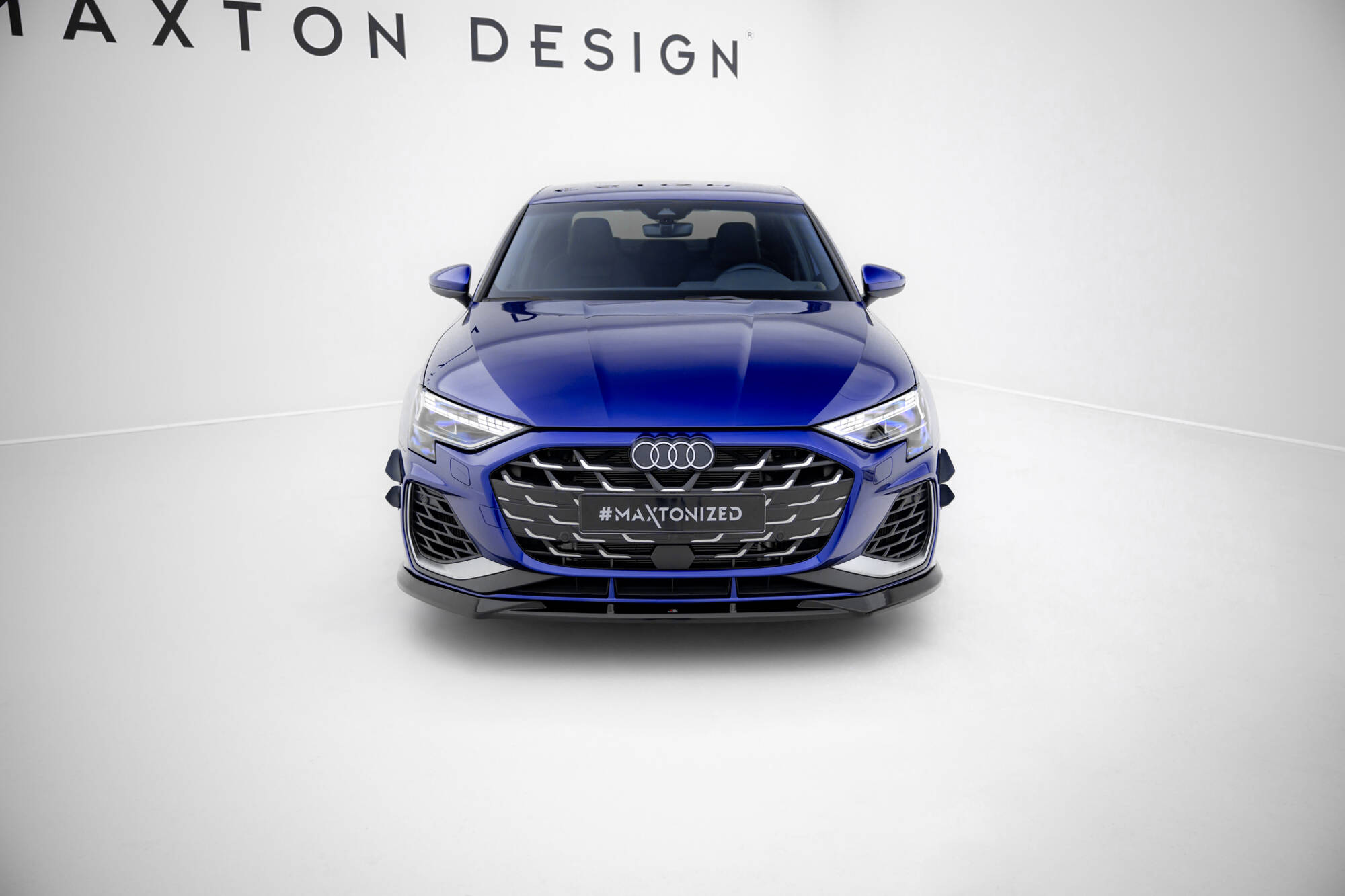 FRONT SPLITTER V.1 SUITABLE FOR AUDI A3 S-LINE SEDAN / S3 SEDAN 8Y FACELIFT – MAXTON DESIGN - 4