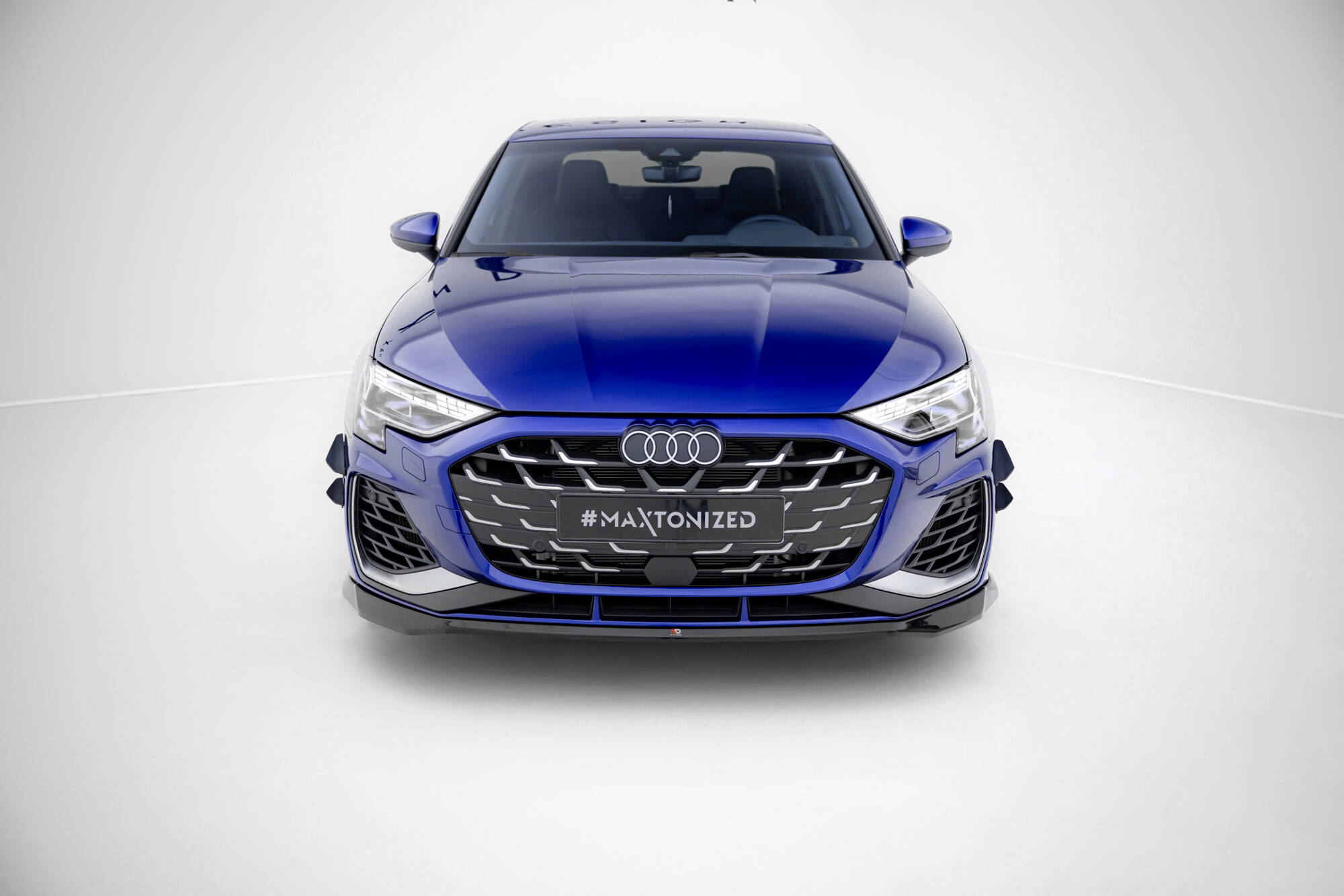 FRONT SPLITTER V.2 SUITABLE FOR AUDI A3 S-LINE SEDAN / S3 SEDAN 8Y FACELIFT – MAXTON DESIGN - 4
