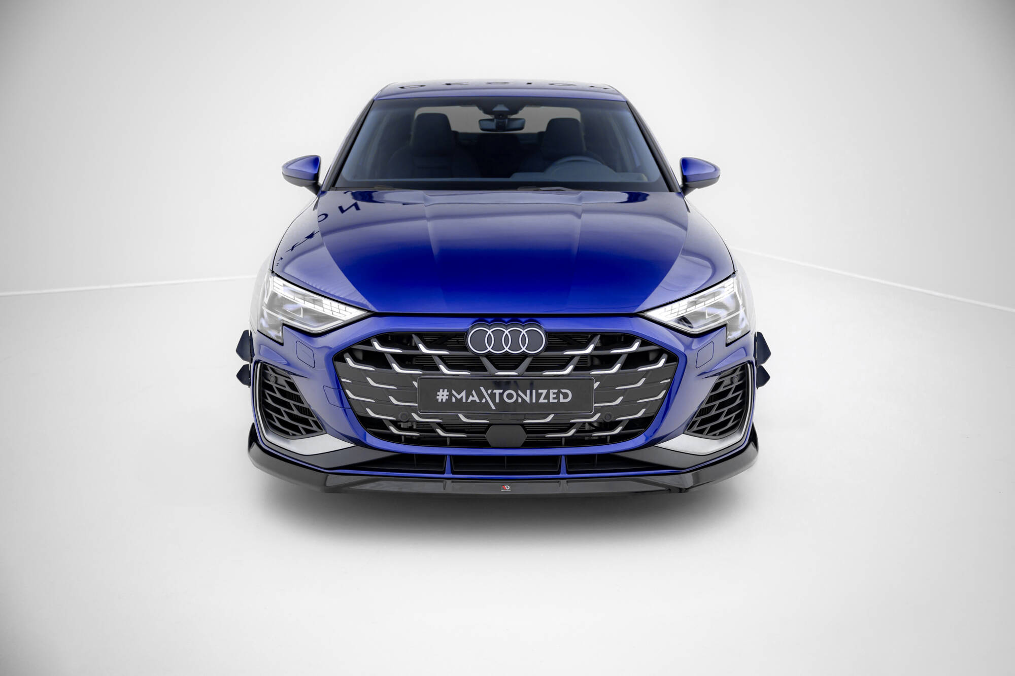 FRONT SPLITTER V.3 SUITABLE FOR AUDI A3 S-LINE SEDAN / S3 SEDAN 8Y FACELIFT – MAXTON DESIGN - 5