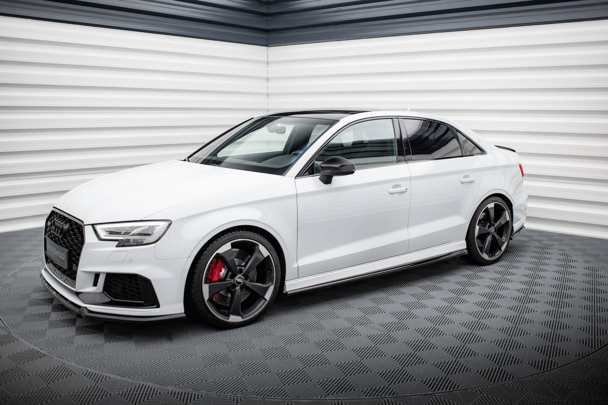 Side Skirts Diffusers V.2 Audi RS3 Sedan 8V Facelift - 2