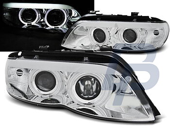 HEADLIGHTS BMW X5 E53 11.03-06 CHROME  XENON