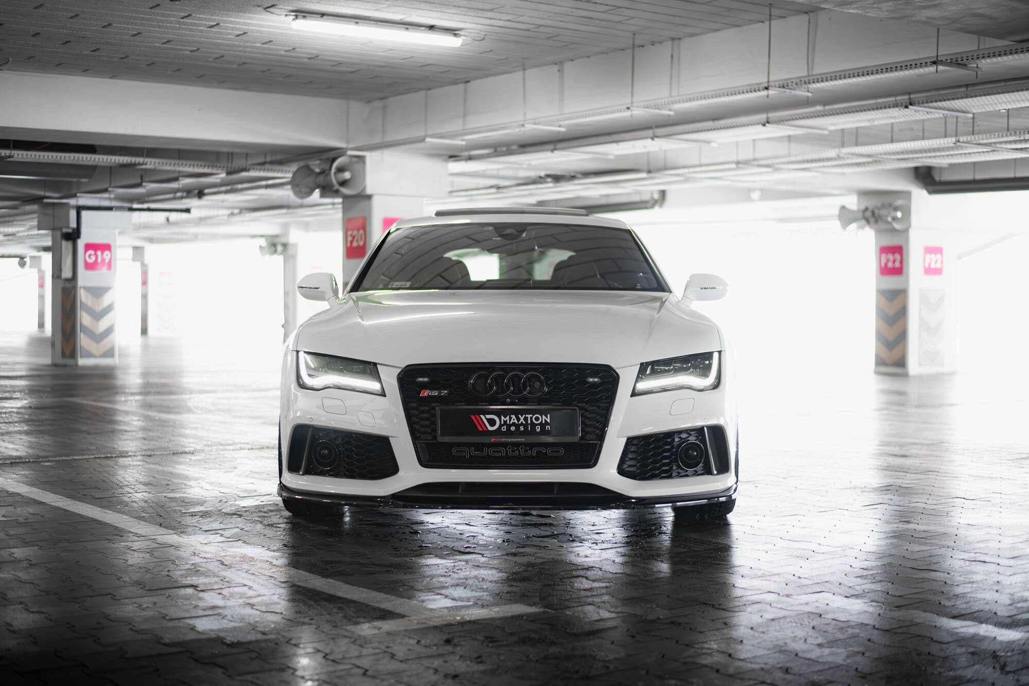 Front Splitter V.4 Audi RS7 C7 Facelift - 4