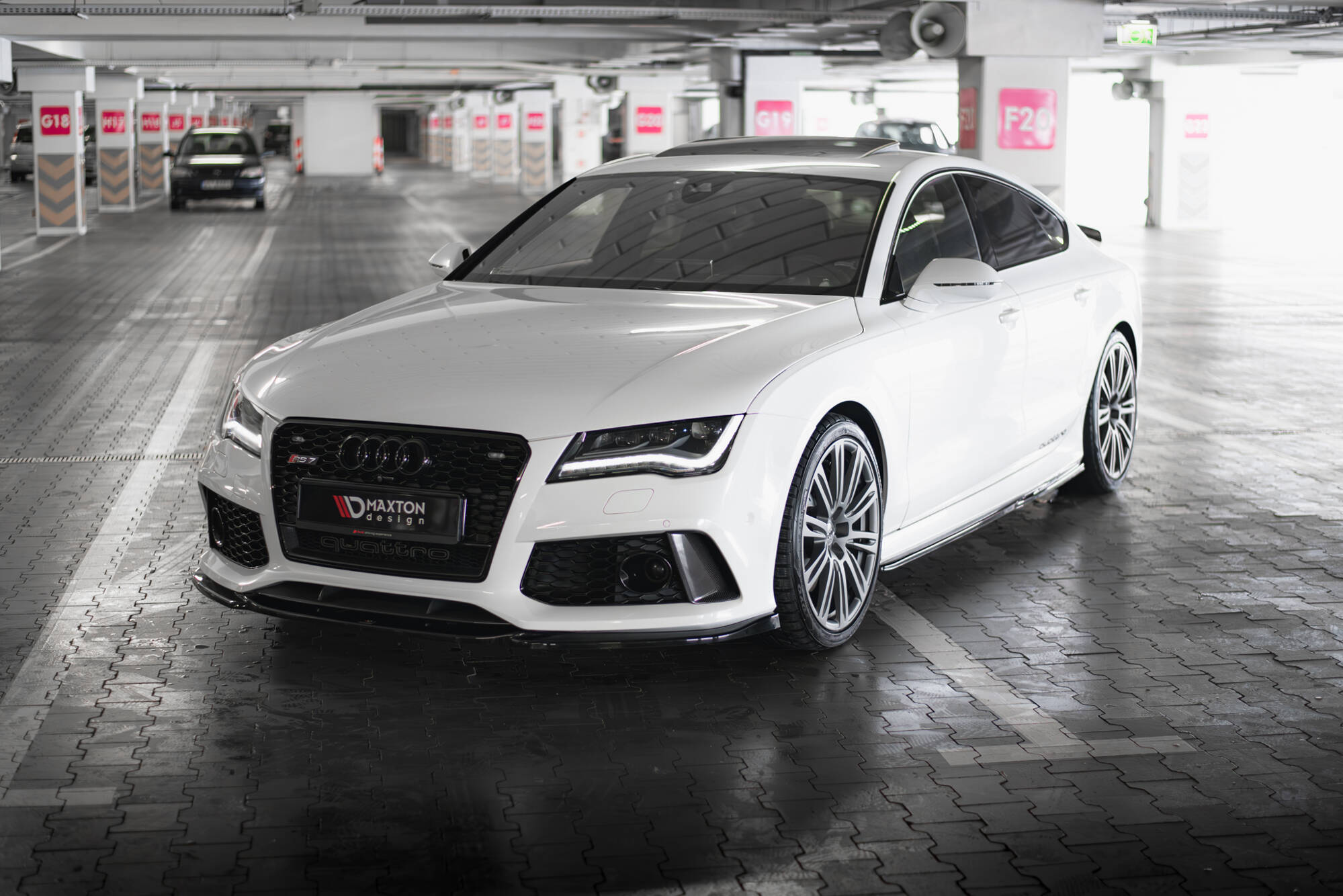 Front Splitter V.4 Audi RS7 C7 Facelift - 3