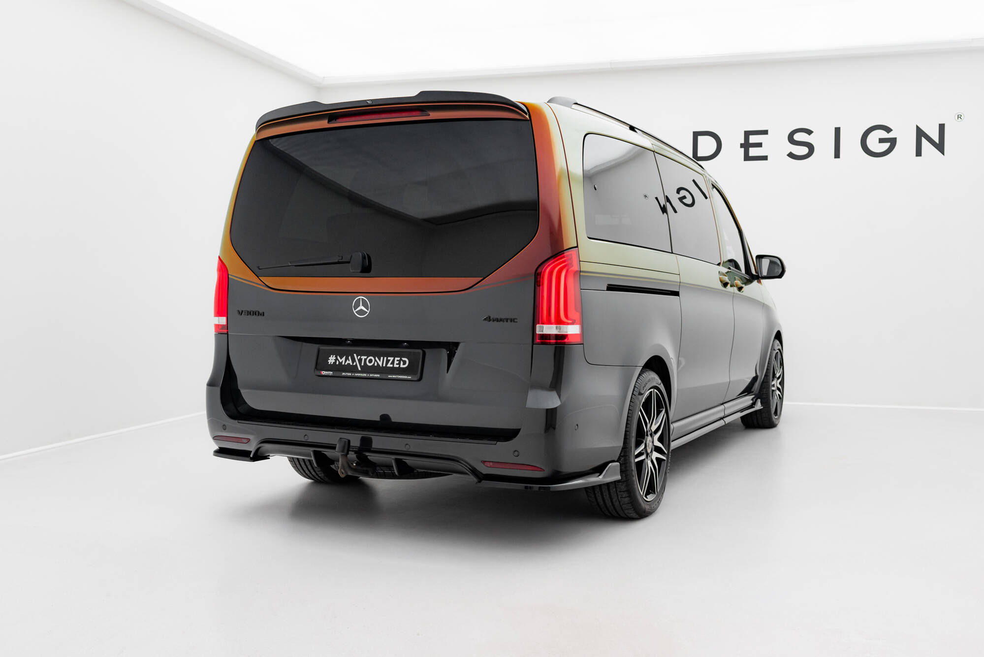 REAR SIDE SPLITTERS V.3 SUITABLE FOR MERCEDES-BENZ V-CLASS AMG-LINE W447 FACELIFT – MAXTON DESIGN - 2