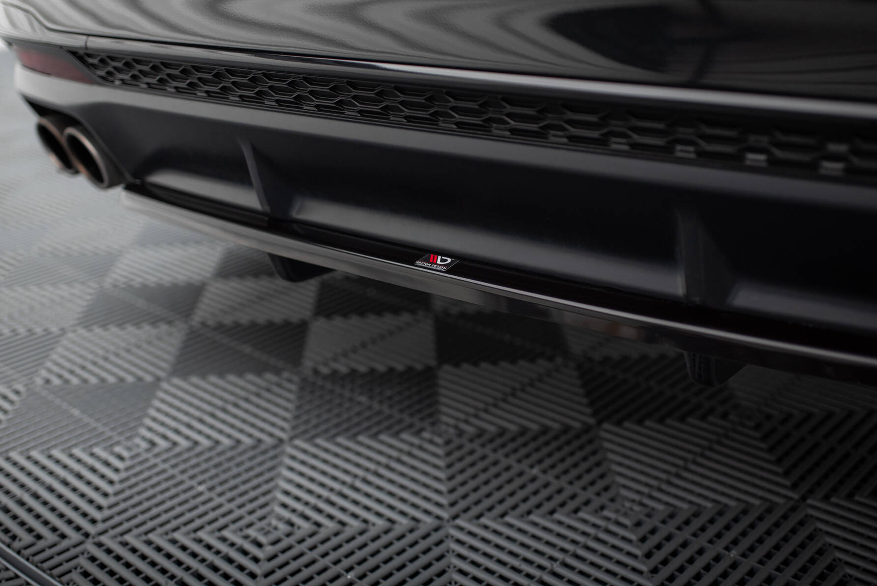Central Rear Splitter (Vertical Bars) Audi S4 B9 Facelift - 4