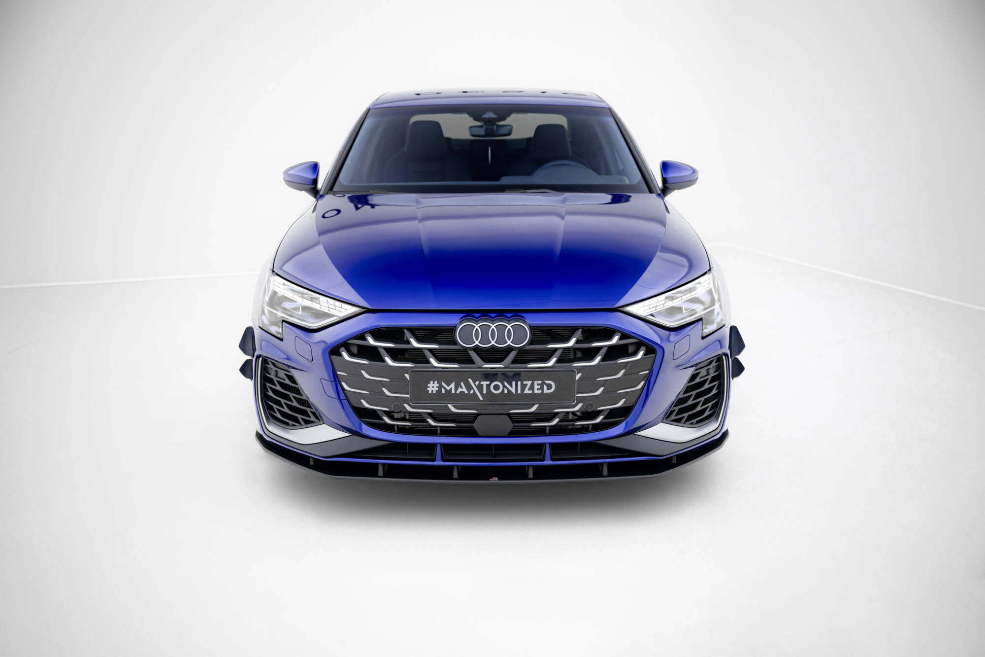 STREET PRO FRONT SPLITTER SUITABLE FOR AUDI A3 S-LINE SEDAN / S3 SEDAN 8Y FACELIFT – MAXTON DESIGN - 4