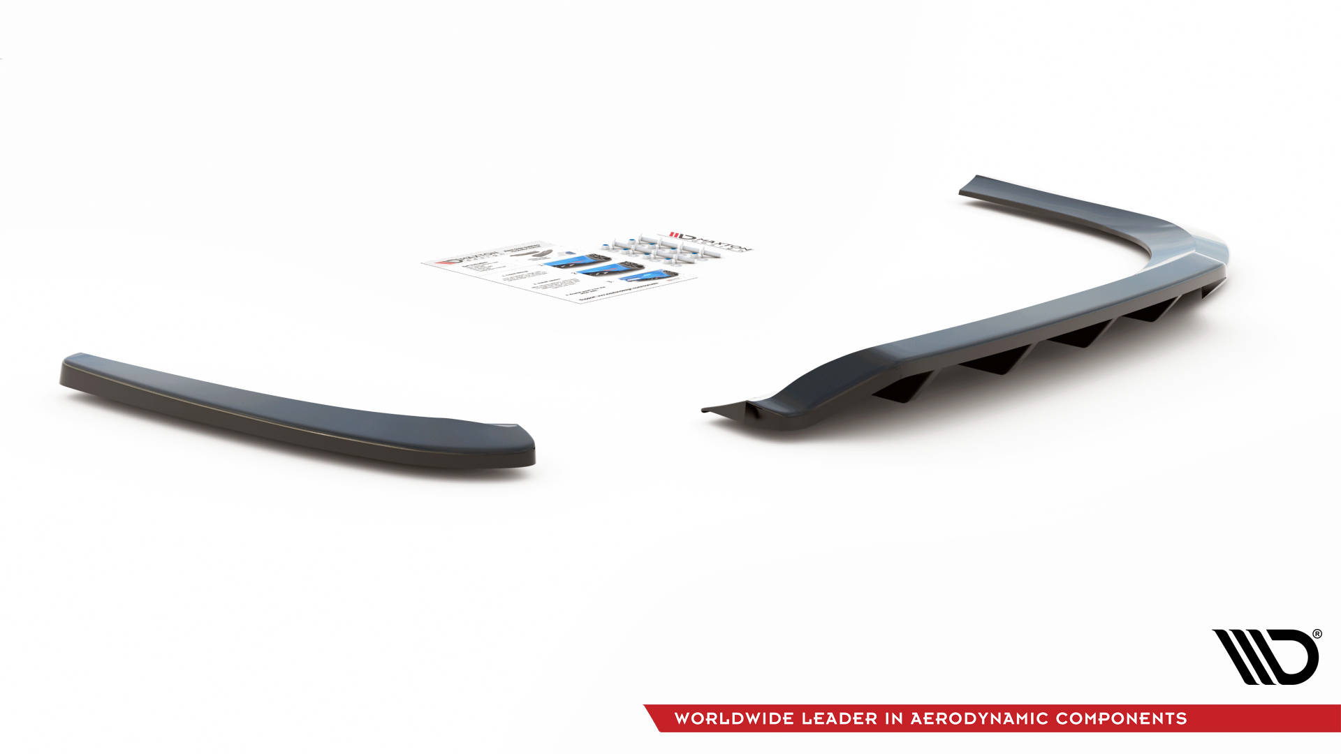Central Rear Splitter (Vertical Bars) VW Passat CC (2008-2012) - 6