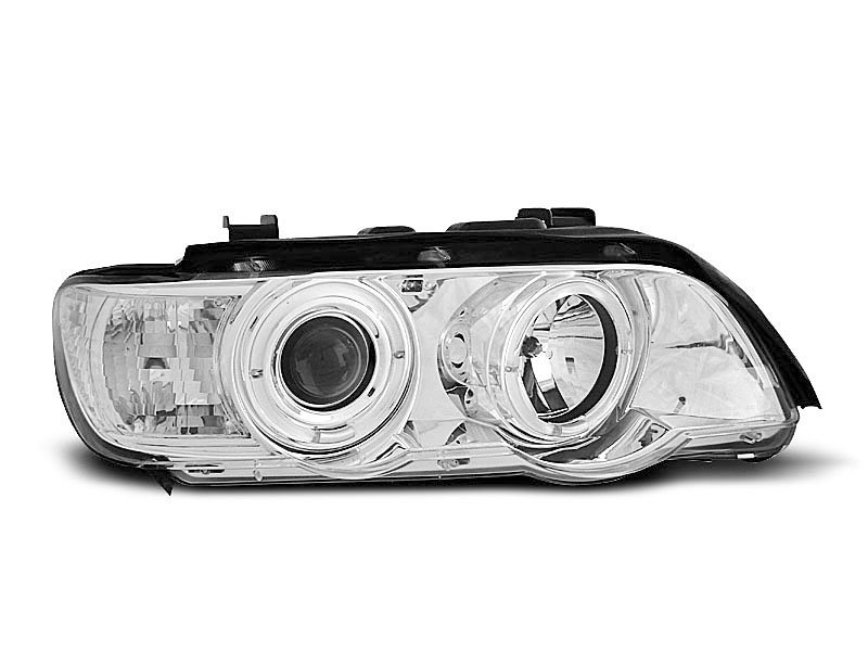 HEADLIGHTS BMW X5 E53 09.99-10.03 ANGEL EYES CHROME