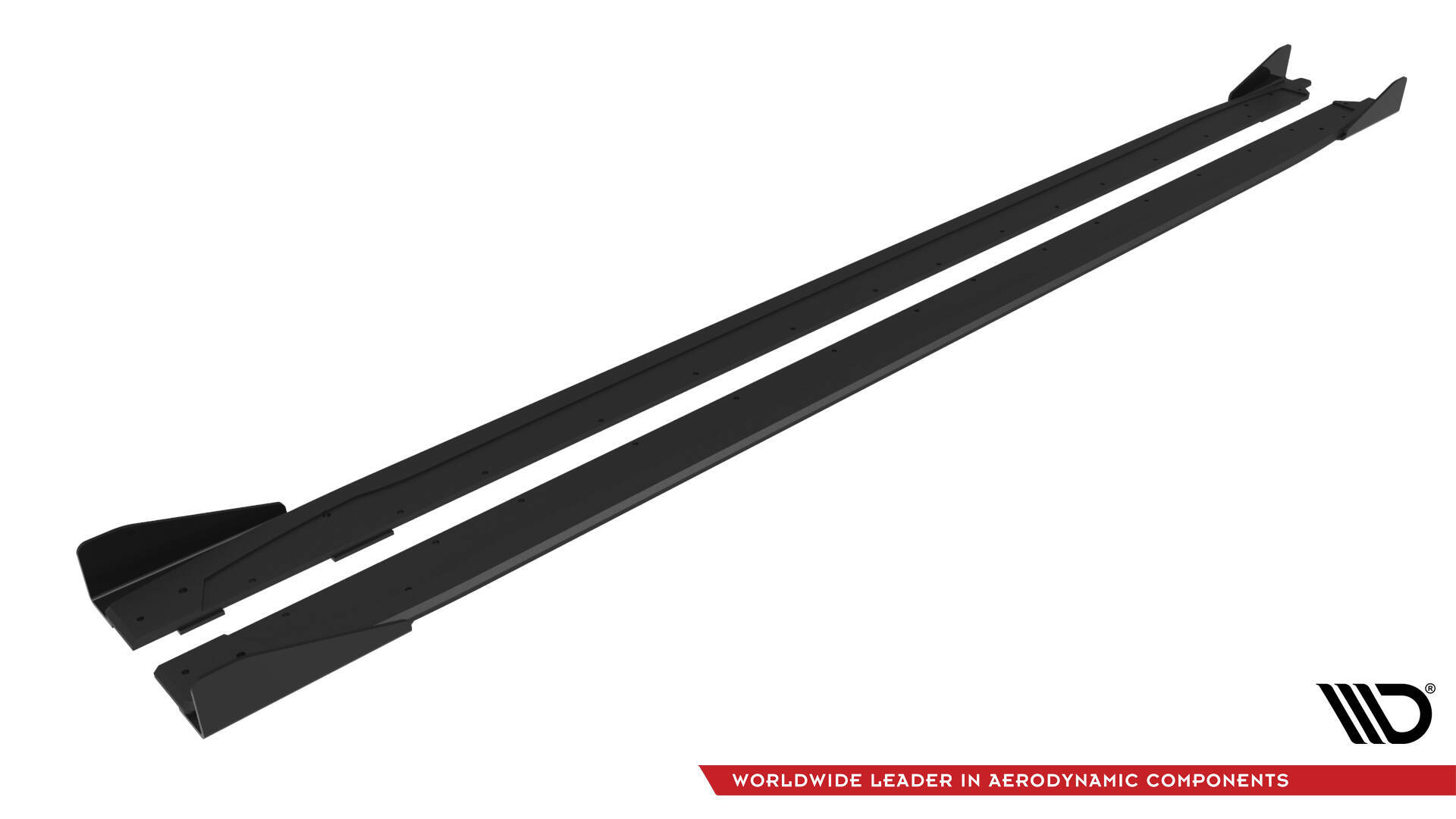 STREET PRO SIDE SKIRTS DIFFUSERS V.2 + FLAPS SUITABLE FOR AUDI A3 S-LINE SEDAN / S3 SEDAN 8Y / 8Y FACELIFT – MAXTON DESIGN - 5