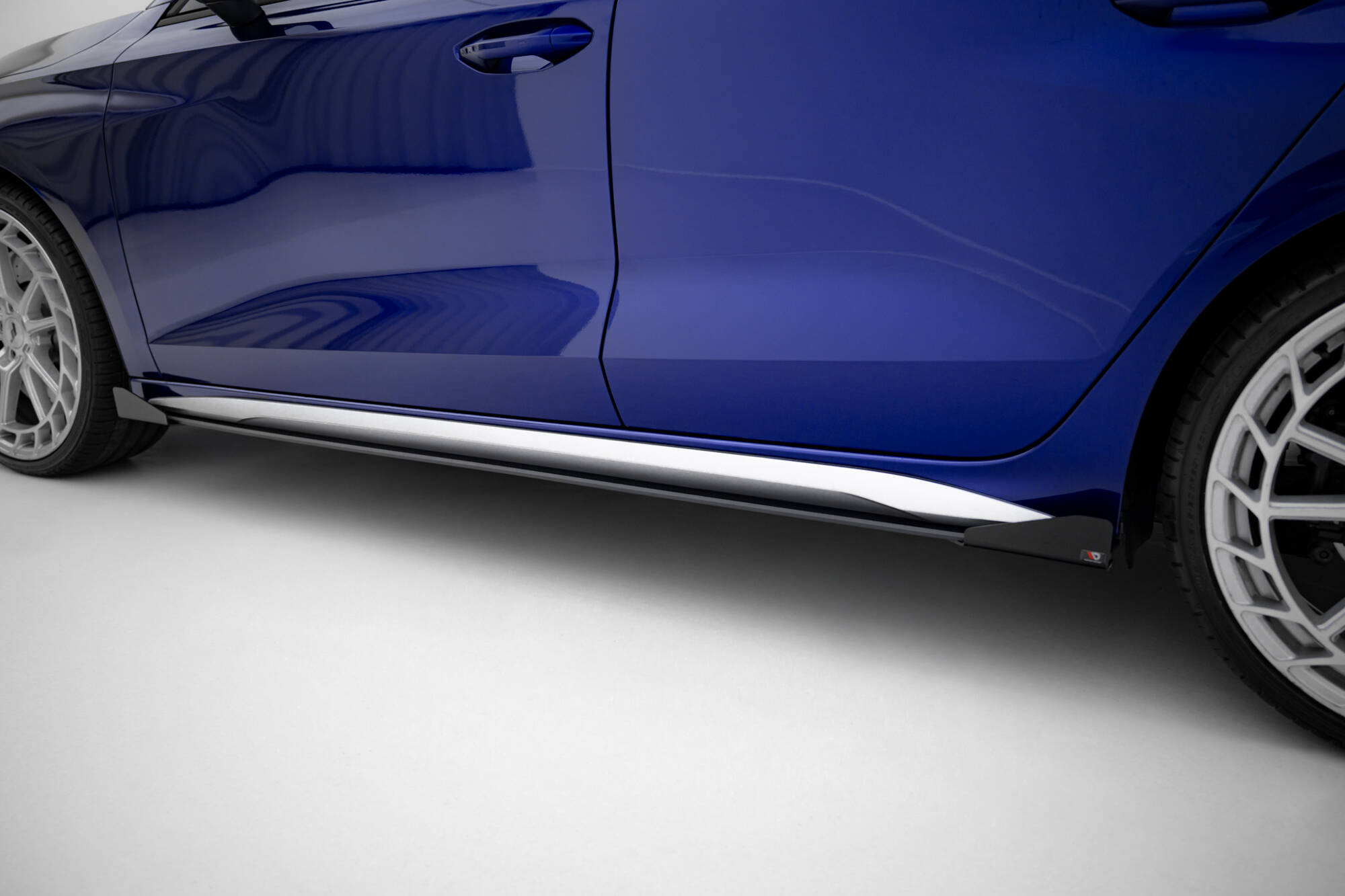 STREET PRO SIDE SKIRTS DIFFUSERS V.2 + FLAPS SUITABLE FOR AUDI A3 S-LINE SEDAN / S3 SEDAN 8Y / 8Y FACELIFT – MAXTON DESIGN - 4