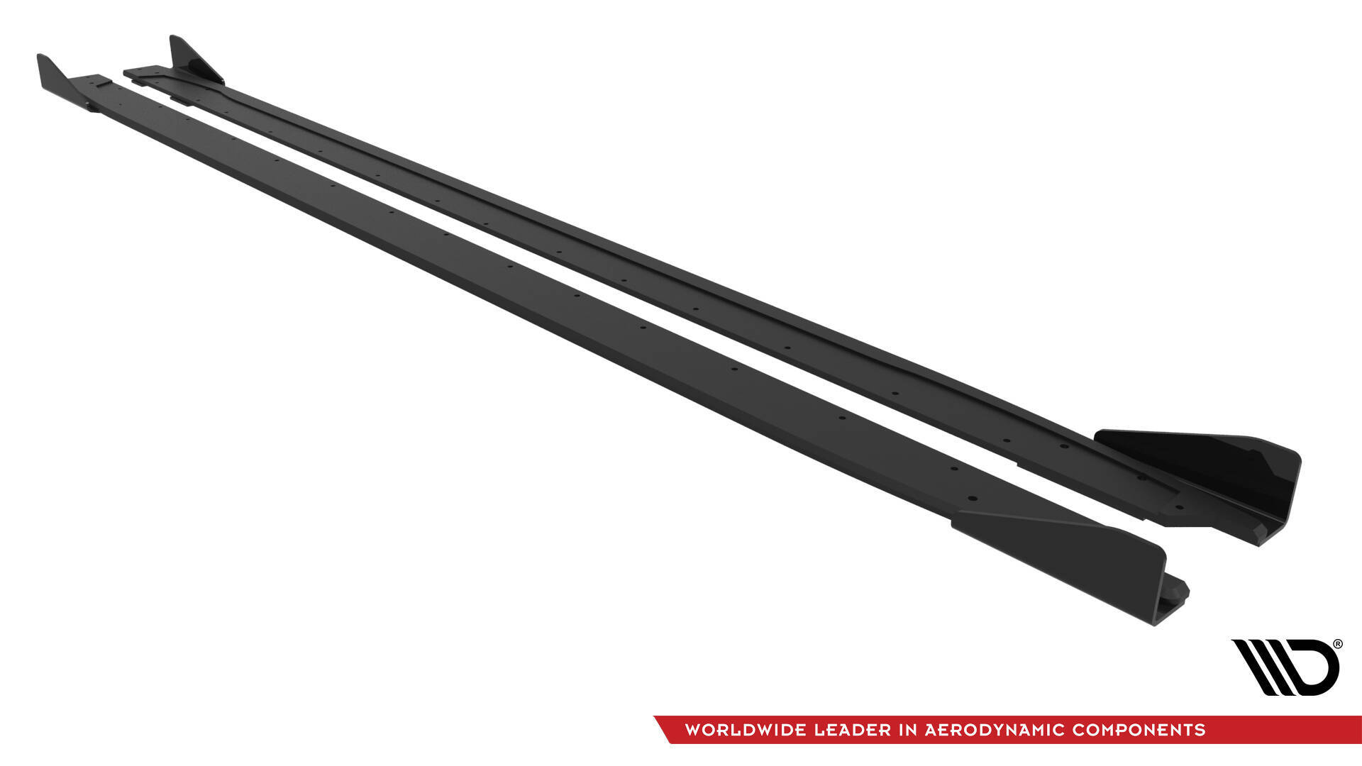 STREET PRO SIDE SKIRTS DIFFUSERS V.2 + FLAPS SUITABLE FOR AUDI A3 S-LINE SEDAN / S3 SEDAN 8Y / 8Y FACELIFT – MAXTON DESIGN - 2