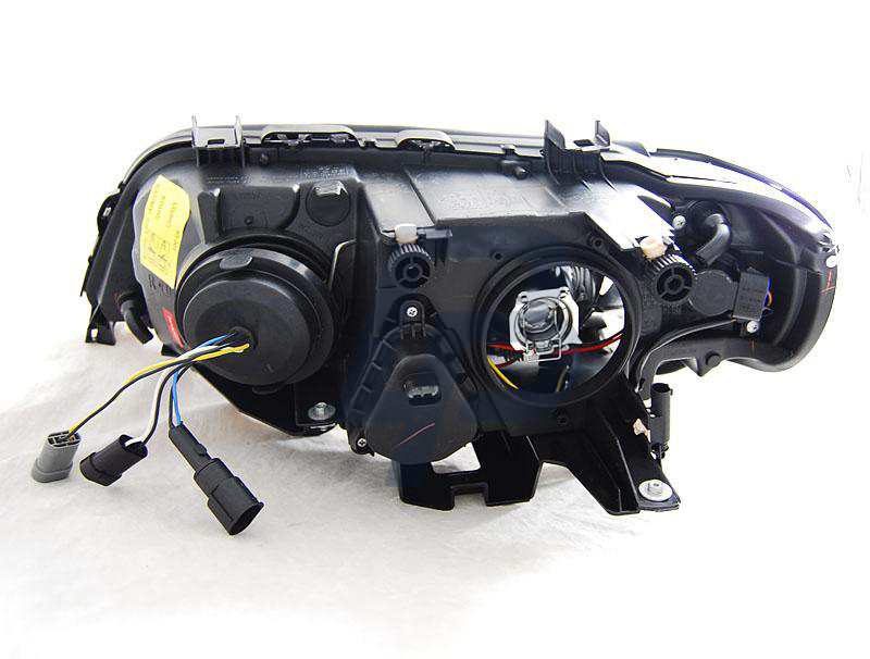 HEADLIGHTS BMW X5 E53 09.99-10.03 LED ANGEL EYES BLACK - 2