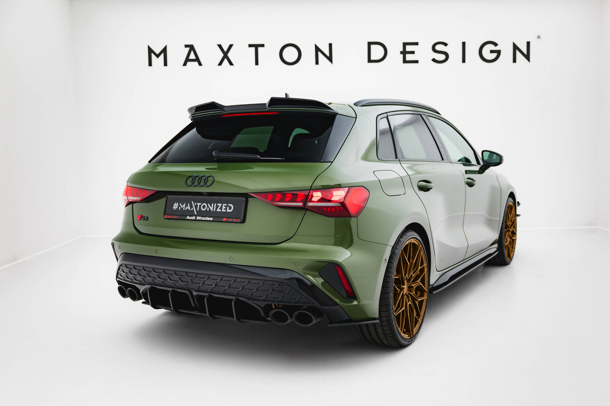 STREET PRO REAR SIDE SPLITTERS SUITABLE FOR AUDI S3 SPORTBACK 8Y FACELIFT – MAXTON DESIGN - 2